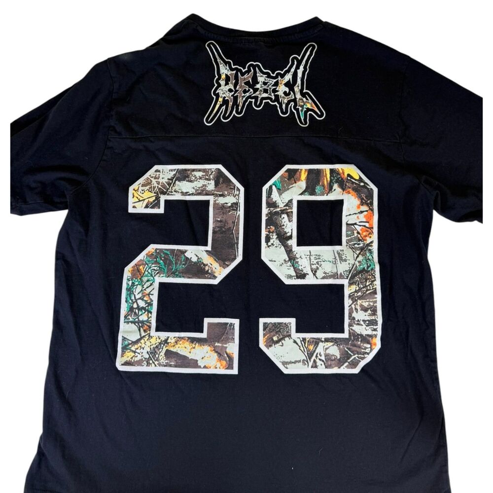 Rebel Vengeance Black Jersey T-shirt Size 2XL